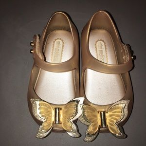 Mini Melissa Gold Butterfly jellies